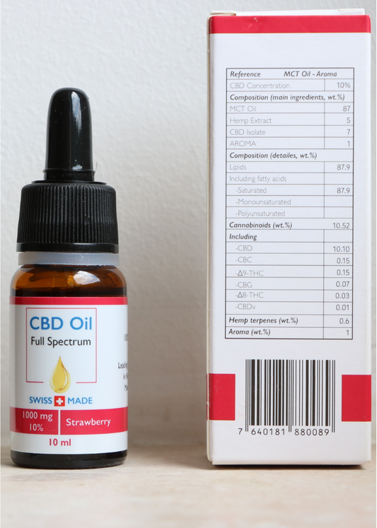 Huile CBD AL 10% Fraise
