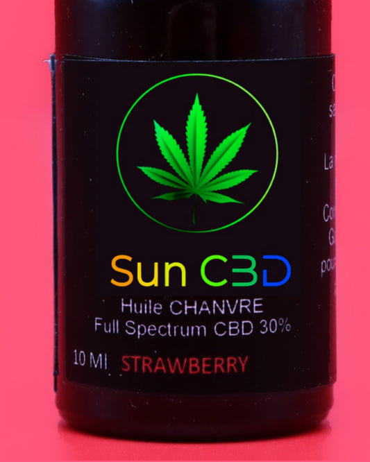 Huile CBD 30% fraise